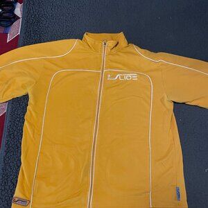 SLIDE YELLOW / Gold  Retro Style Track Suit jacket